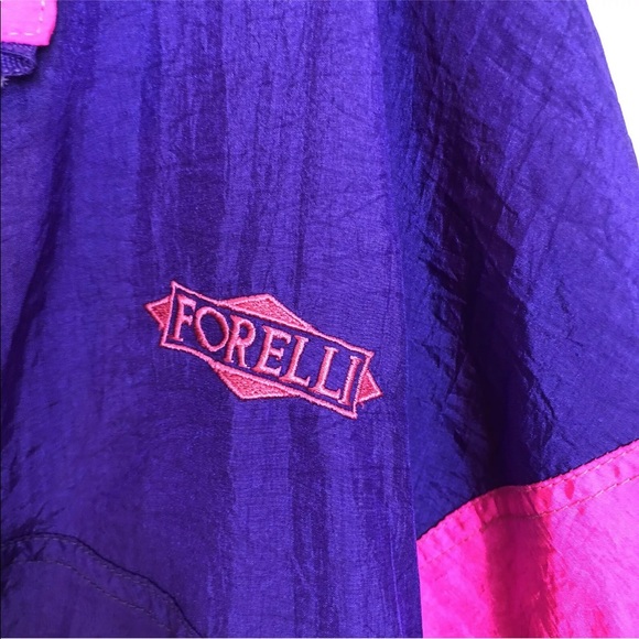 Forelli Vintage Nylon Windbreaker Full Zip Jacket - Picture 3 of 6